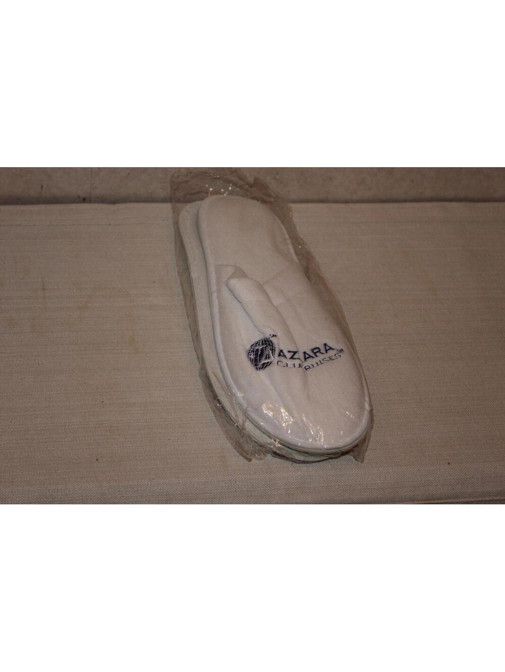 NEW Azamara Club Cruises White Adult Terry Cloth Slippers